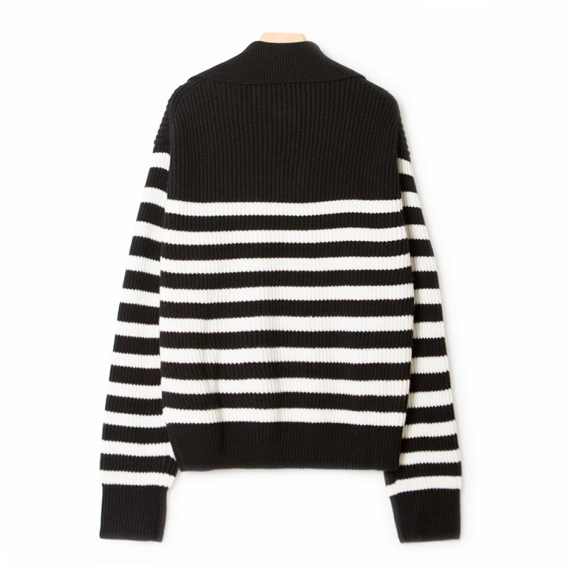 Morrissey Striped Turtleneck Rib Sweater  |  Womens Sweaters Clothing OLIVE OIL