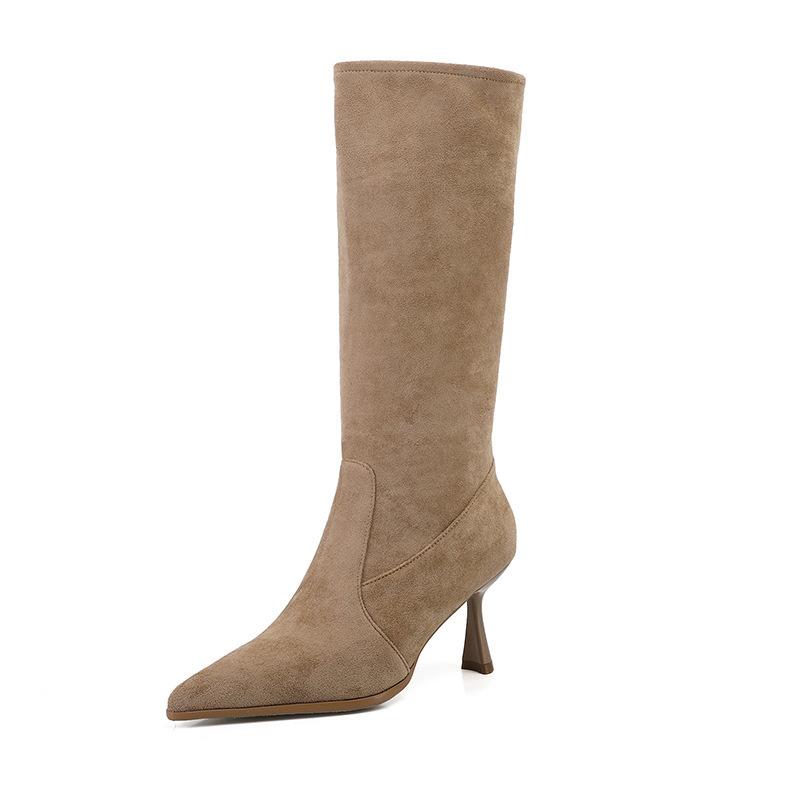 Naomi Suede Kitten Tall Boots  |  Womens Boots Boots Boots