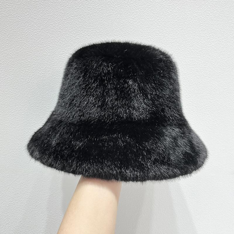 Oversized Faux Fur Bucket Hat  |  Womens Hats Accessories Hats