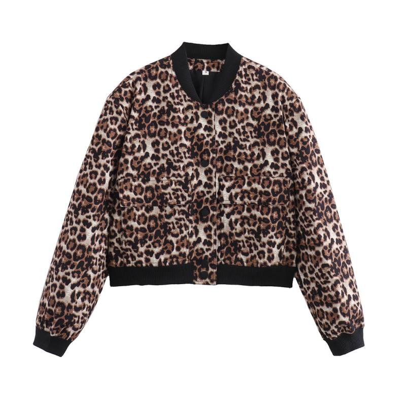 Oversized Leopard Bomber Jacket  |  Womens Jackets & Blazers Clothing Jackets & Blazers