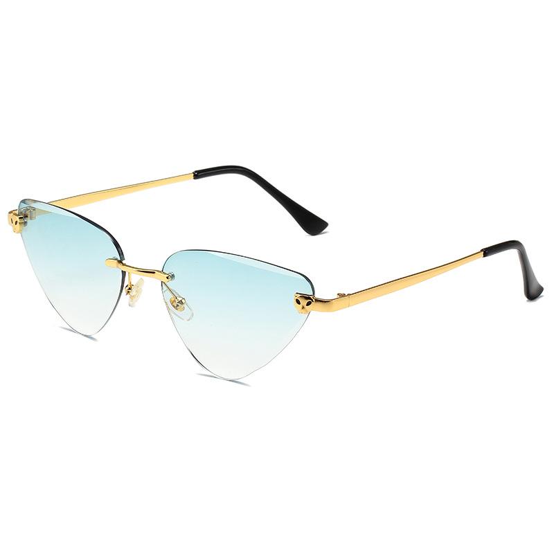 Panther Metal Cat-Eye Sunglasses  |  Womens Sunglasses Accessories SMOOTH GOLDEN FINISH