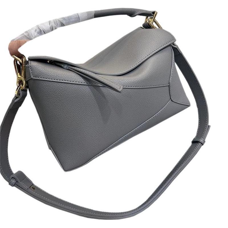 Puzzle Edge Small Top-Handle Bag In Bicolor Leather  |  Womens Shoulder Bags Handbags PAPER CRAFT