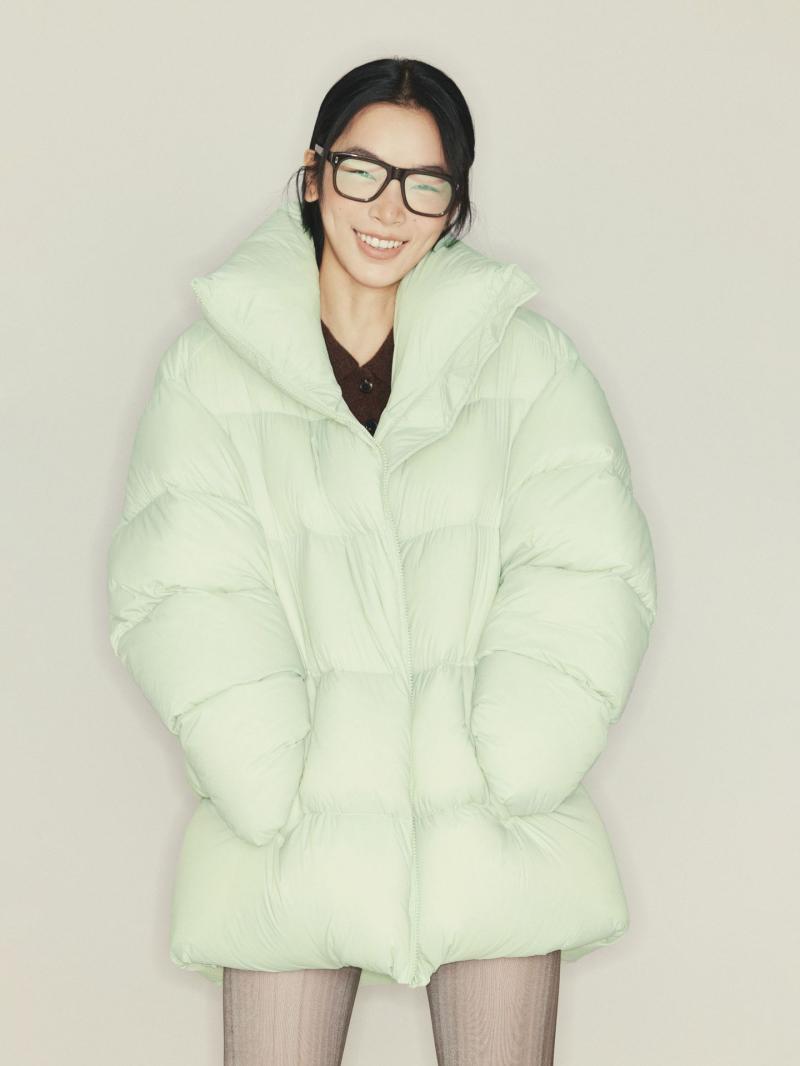 Quilted Puffer Jacket With Faux-Fur Details  |  Womens Coats Clothing Coats