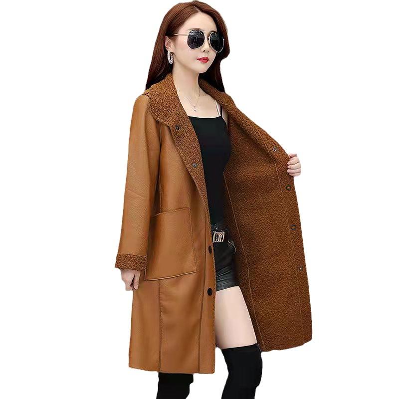 Reversible Leather & Sheep Shearling Coat  |  Womens Coats Clothing Coats