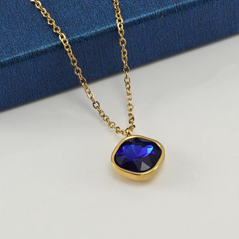 Rock Candy Medium Lapis Teardrop Pendant Necklace In 18K Gold  |  Womens Necklaces Jewelry DFLP