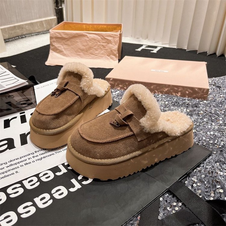 Savy Suede Shearling Penny Loafer Mules  |  Womens Mules & Slides Mules & Slides Mules & Slides