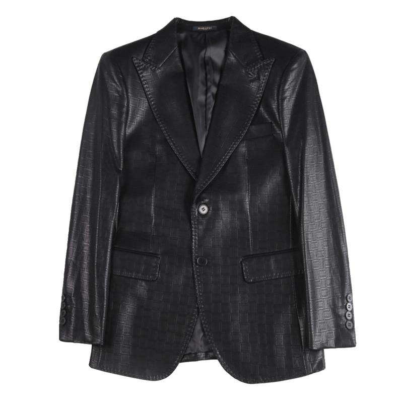 Sequined Flannel Wool Pinstripe Blazer  |  Womens Tailored Suiting Clothing C002 DARK GREY