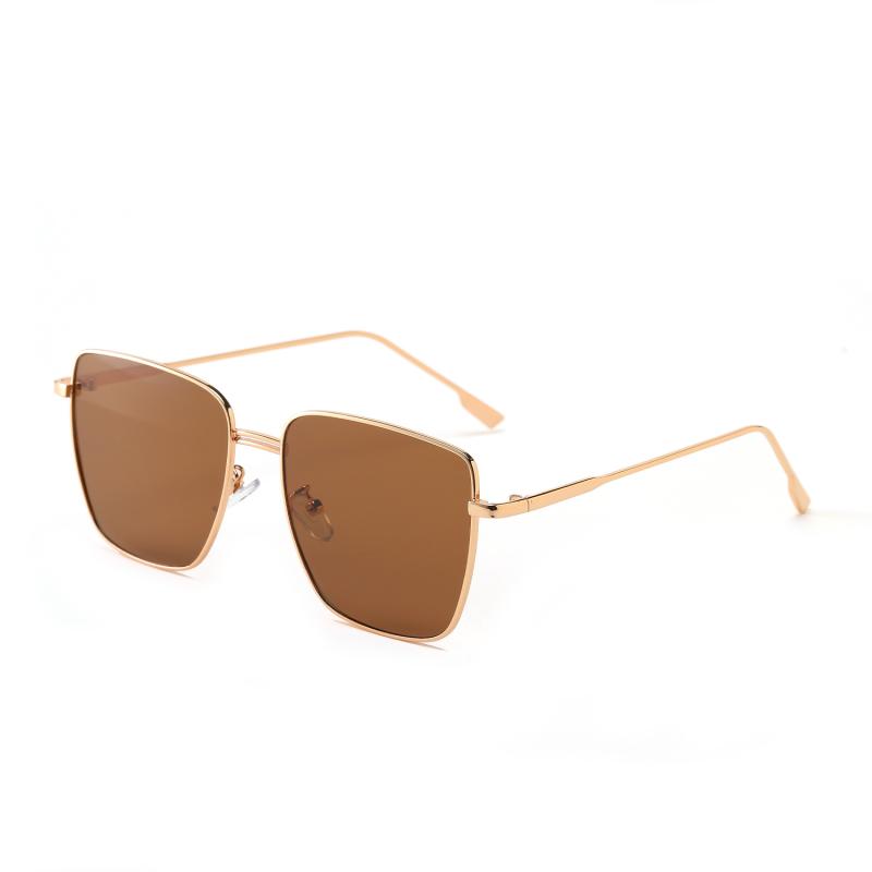 Signature Metal & Nylon Shield Sunglasses  |  Womens Sunglasses Accessories GOLD BROWN MIRROR