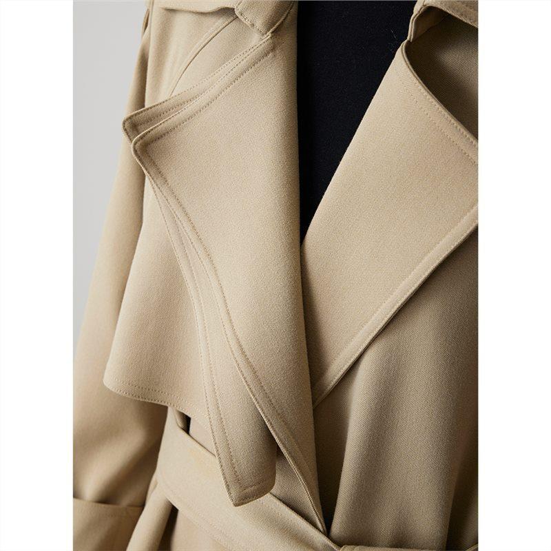 Slit-Sleeve Belted Layered Trench Coat  |  Womens Coats Clothing BEIGE