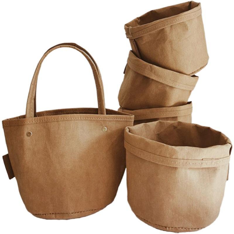 Small East-West Suede Tote Bag  |  Womens Tote Bags Handbags BROWN