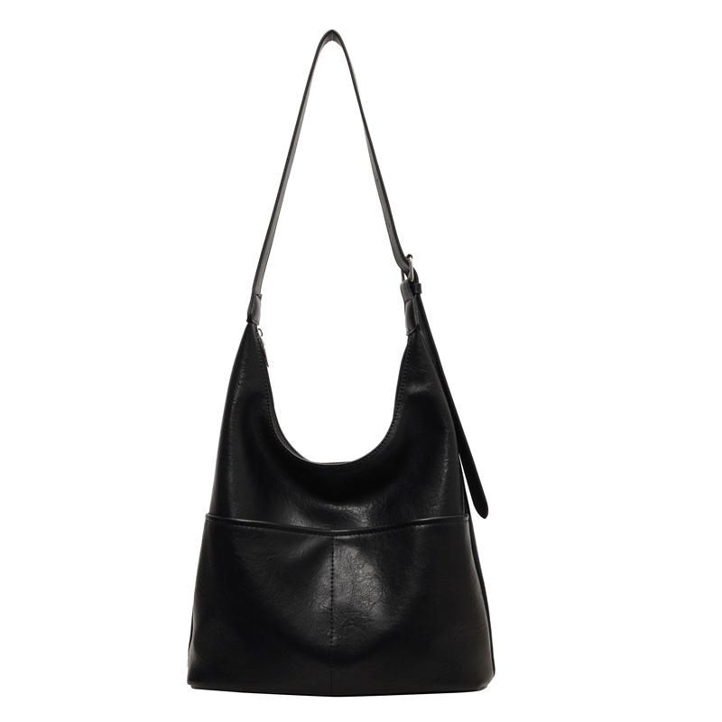 Snip North-South Leather Tote Bag  |  Womens Tote Bags Handbags BLACK