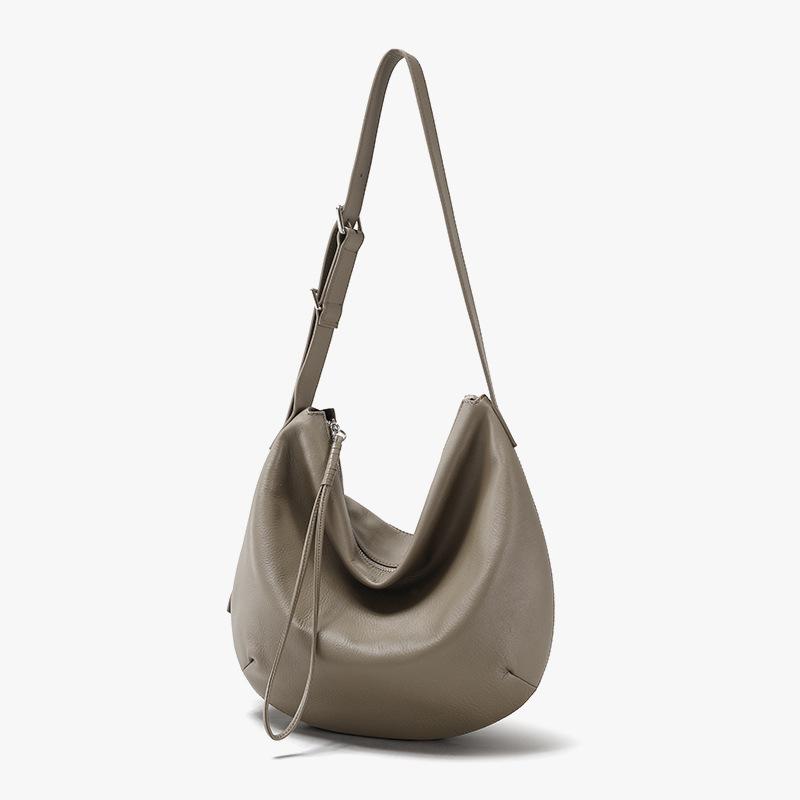 Spire Mini Snake-Embossed Leather Hobo Bag  |  Womens Shoulder Bags Handbags BLKBKTW