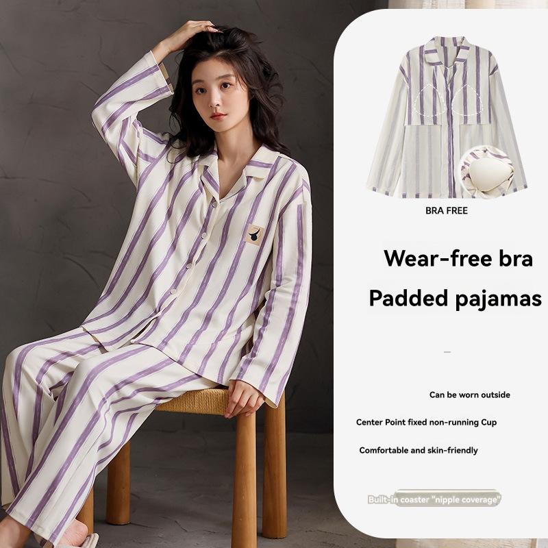 Striped Sleep And Lounge Pajama Set  |  Womens Sleepwear Clothing BALANCED STRIPE