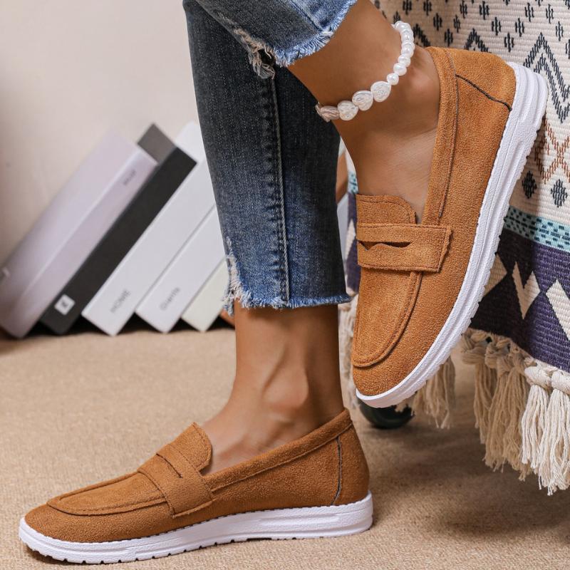 Suede Sporty Penny Loafers  |  Womens Loafers Loafers Loafers