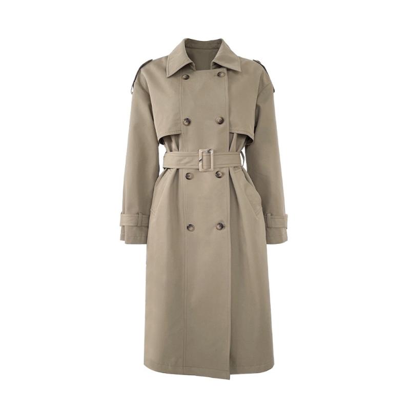 Tailored Cotton Trench Coat  |  Womens Coats Clothing BEIGE