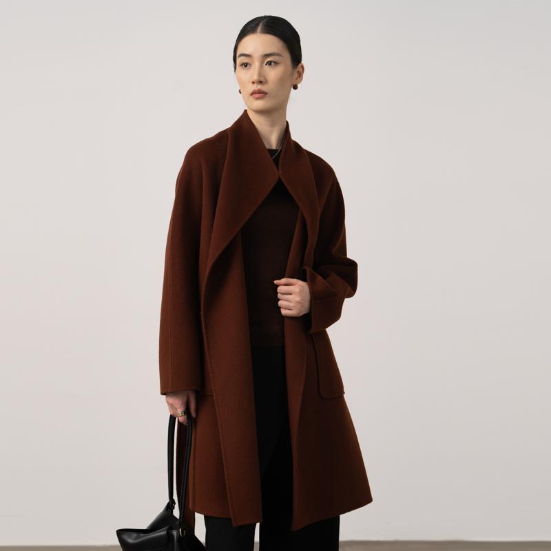 Thara Double-Face Wool Cocoon Coat  |  Womens Coats Clothing Coats