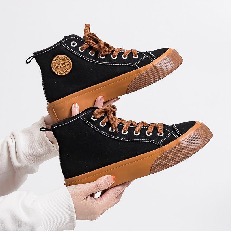 The Camo Canvas High-Top Sneakers  |  Womens Sneakers Shoes CAMO MULTI