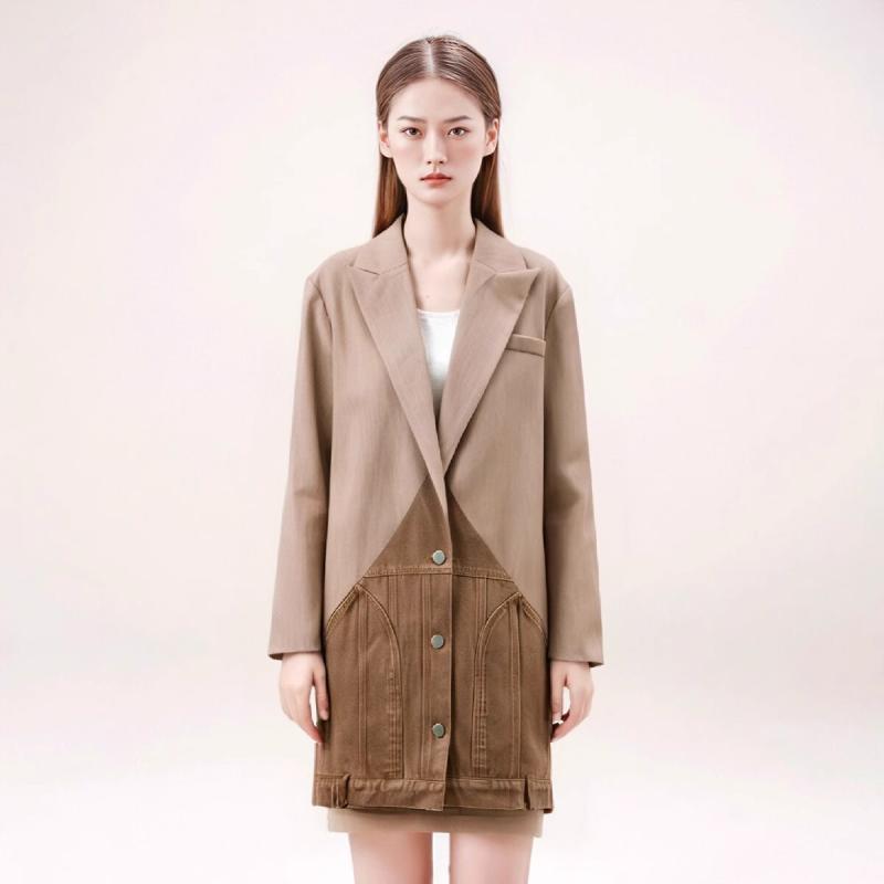 The Gramercy Coat  |  Womens Coats Clothing CAMEL MULTI