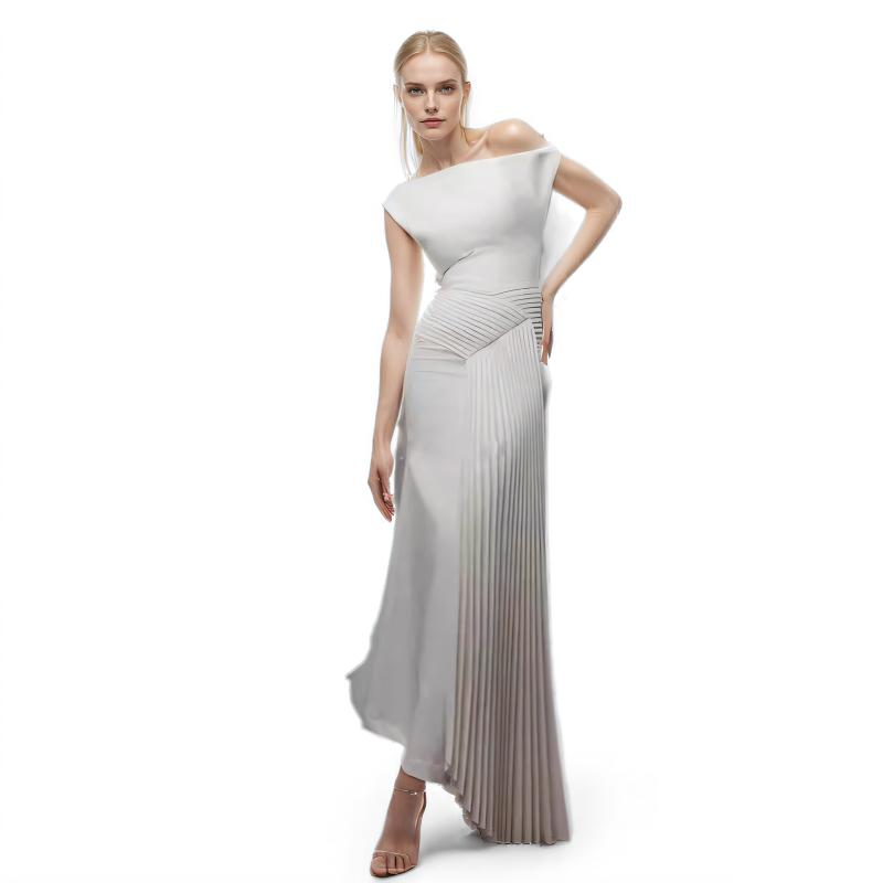 Thornbury Pleated Midi Dress  |  Womens Evening Clothing Evening