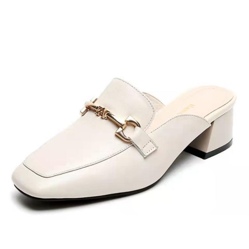 Tilda Patent Leather Block-Heel Loafer Pumps  |  Womens Loafers Loafers LATTE