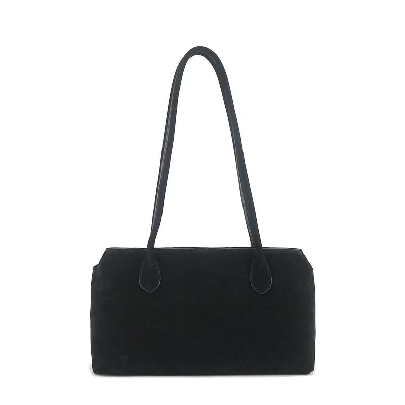 Tokyo Large Suede Tote Bag  |  Womens Tote Bags Handbags BLACK SUEDE BLACK SMOOTH