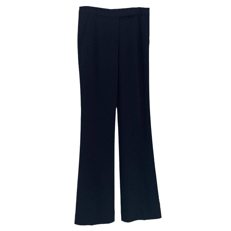 Traceable Wool Slim Straight-Leg Trousers  |  Womens Pants & Shorts Clothing Nocturne Navy