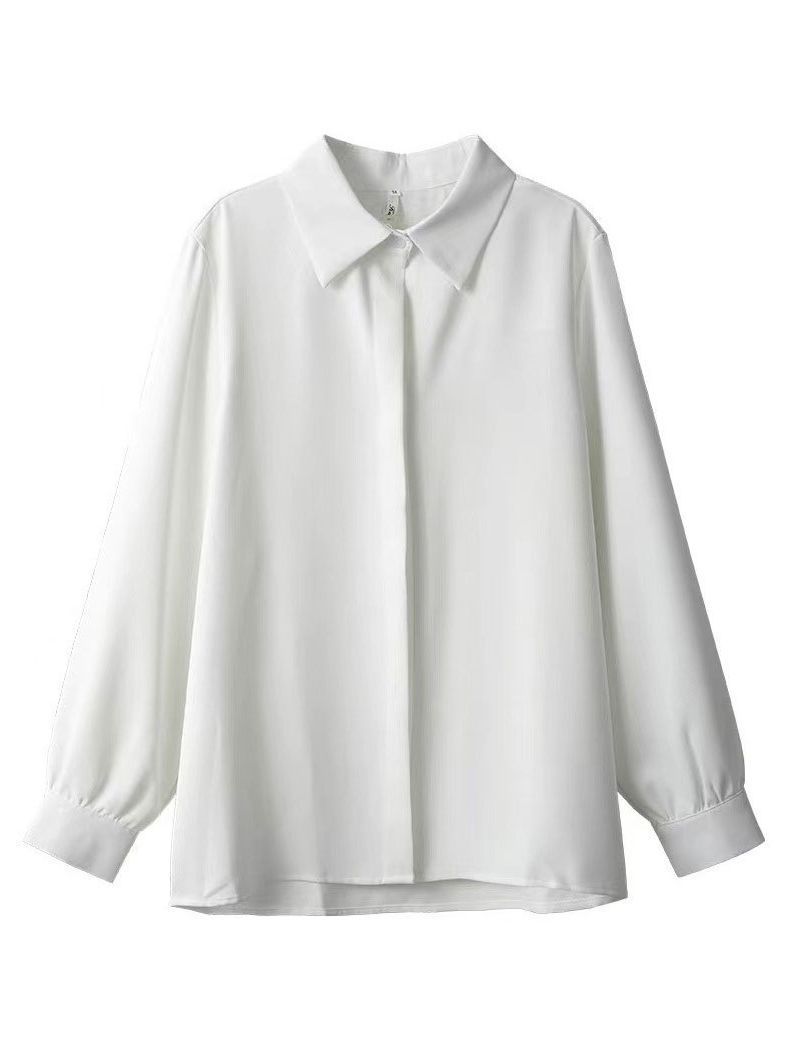 Trenta Gathered Button-Down Satin Blouse  |  Womens Tops Clothing JUDO