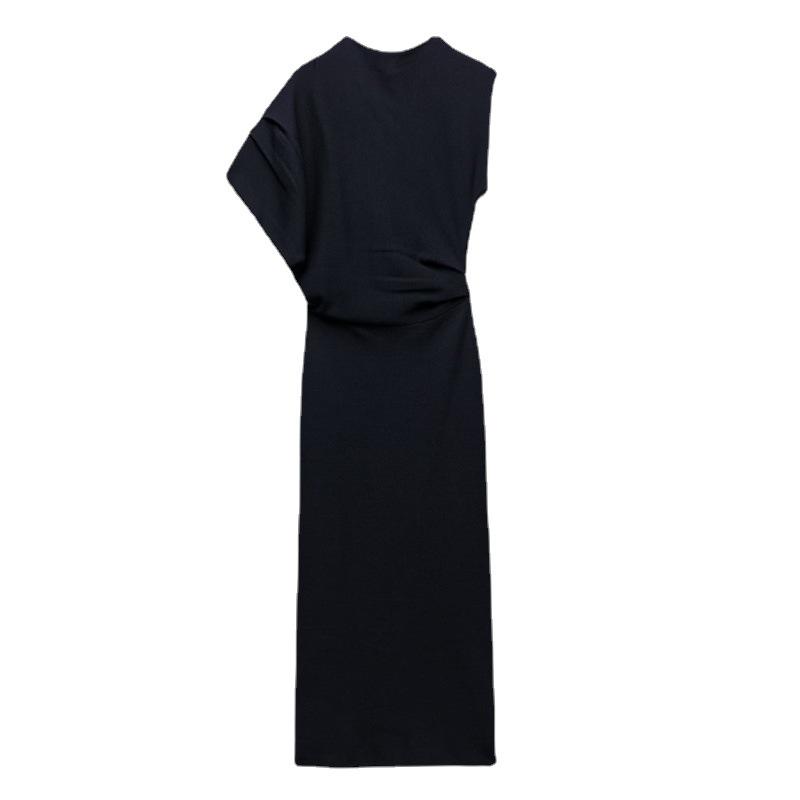 Truman Wrapped Crepe Pencil Dress  |  Womens Evening Clothing BLACK