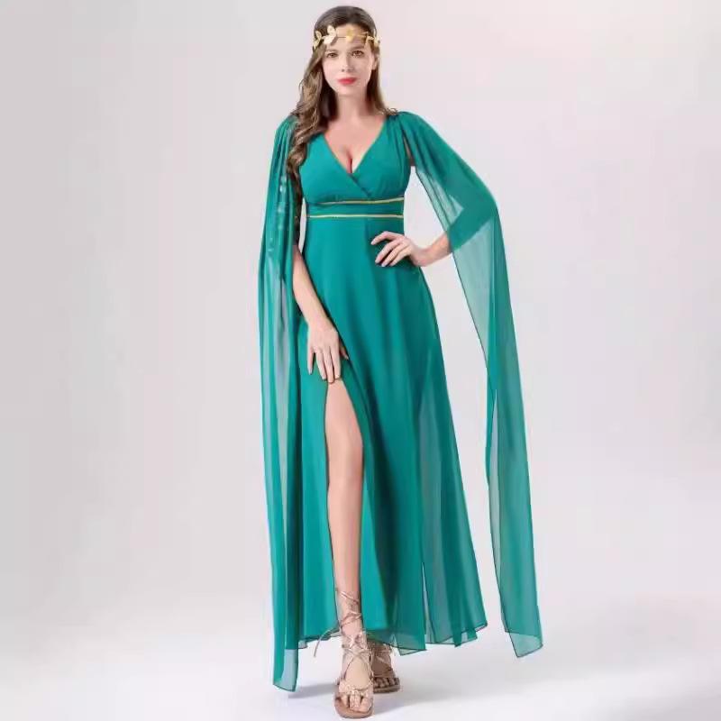 V-Neck Cape-Sleeves Chiffon Gown  |  Womens Evening Clothing BOSPHORUOUS