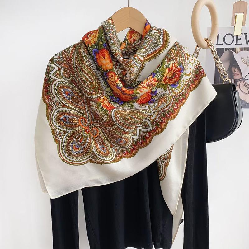 Vintage Paisley Cashmere-Blend Scarf  |  Womens Scarves & Wraps Accessories RED MULTICOLOR