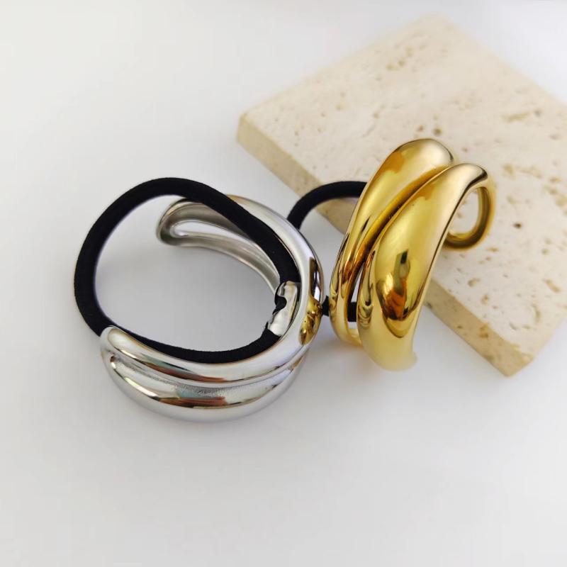 Wave Brass Hair Tie, Set Of 2  |  Womens Hair Accessories Accessories Hair Accessories