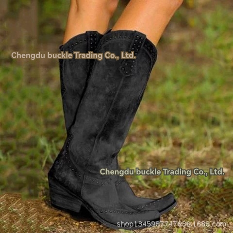 Wish Star Suede Cowboy Boots  |  Womens Boots Boots Boots